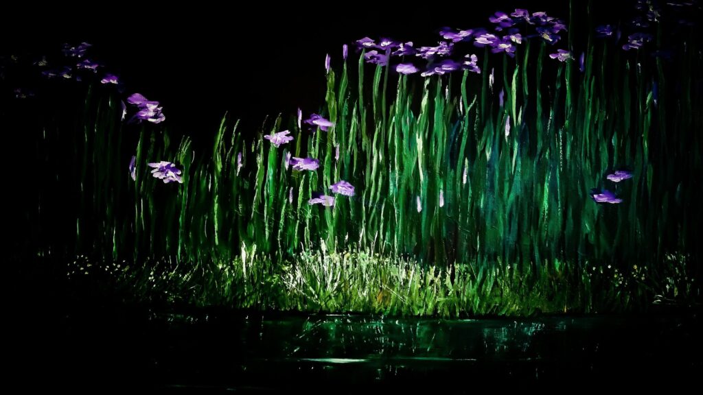 Irises at Night