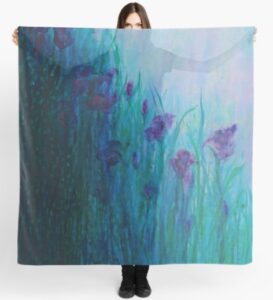 Arty Scarf Iris Dreaming